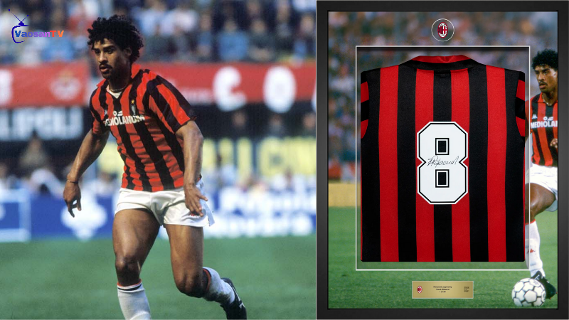Rijkaard thi đấu tại Serie A với áo số 8
