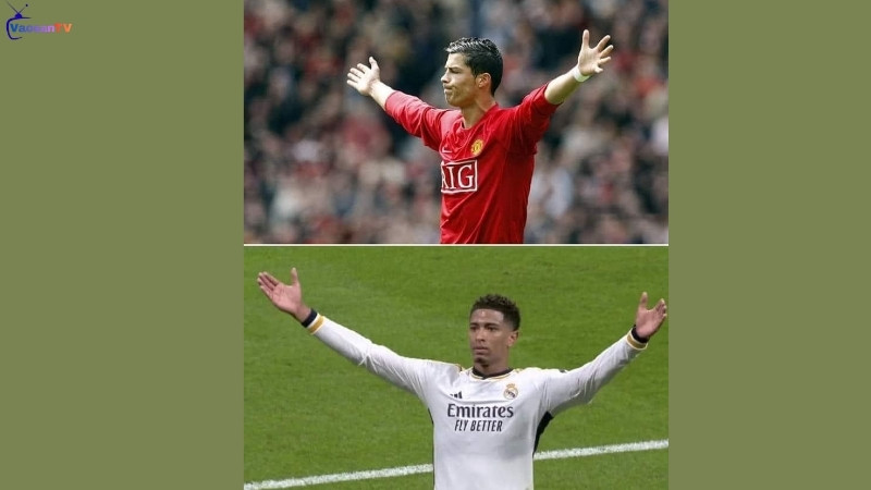 Bellingham sao chép kiểu ăn mừng của Ronaldo