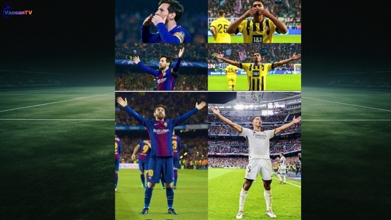 Bellingham sao chép lại kiểu ăn mừng của Messi