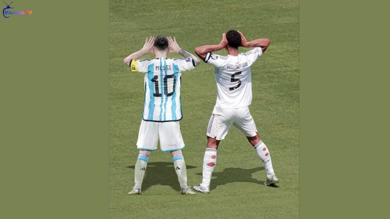 Bellingham tiếp tục sao chép kiểu ăn mừng của Messi