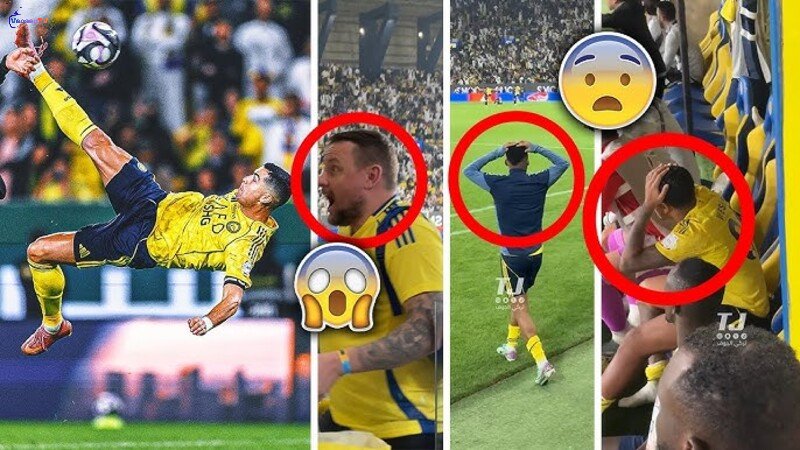 Khán đài bùng nổ với màn xe đạp chổng ngược của Ronaldo