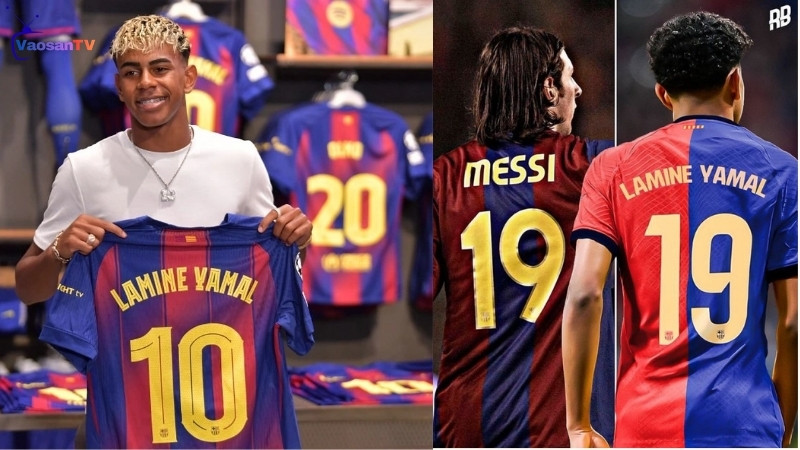 Số áo của Lamine Yamal tại Barcelona là cả một hành trình
