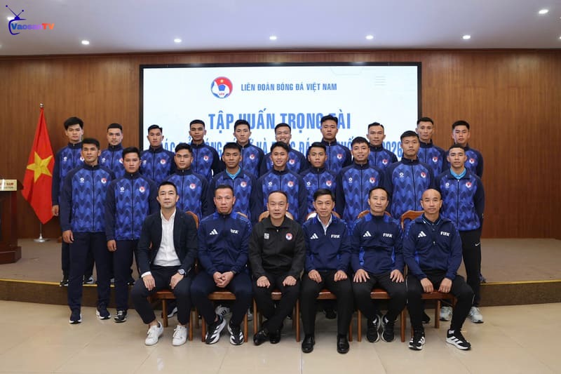 Năm 2025, Việt Nam duy trì 22 trọng tài đạt chuẩn FIFA
